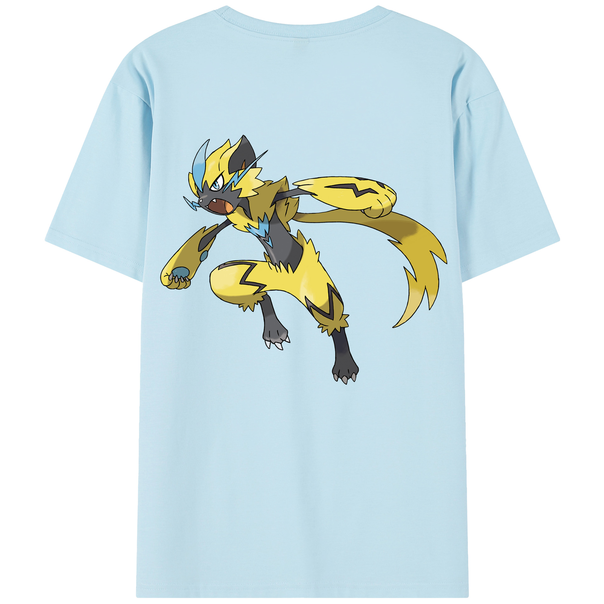 （画像用） ポケットモンスター Pokémon 綿100％半袖Tシャツ（背面プリント）
